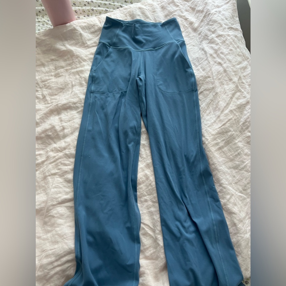 Lululemon align pant yoga pant legging front pocket wideleg pant blue size 4 - Picture 2 of 5